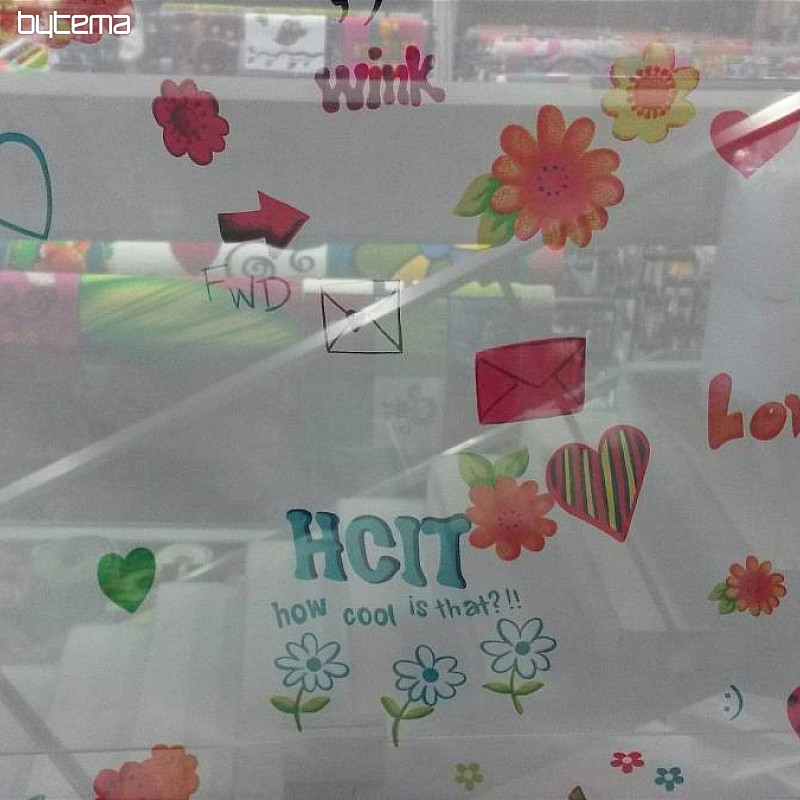 Dječja zavjesa voile HAPPY