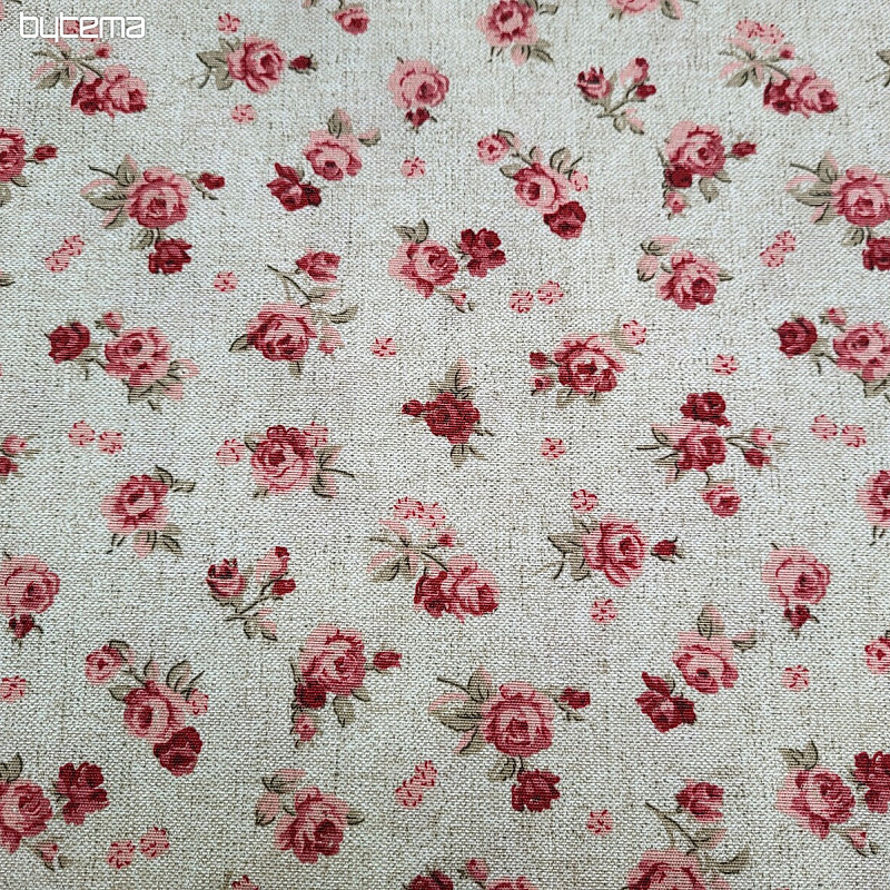 Dekorativna tkanina ROSE crvena