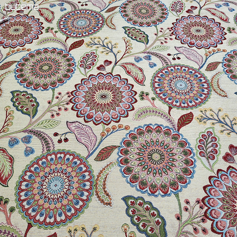 Tkanina za goblene ARCADIA MANDALA FLOWERS