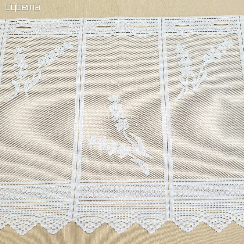 Moderna jacquard zavjesa za vitraž LAVANDA A370601