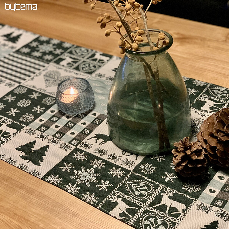 Goblen stolnjak, marama JELEN ZELENA