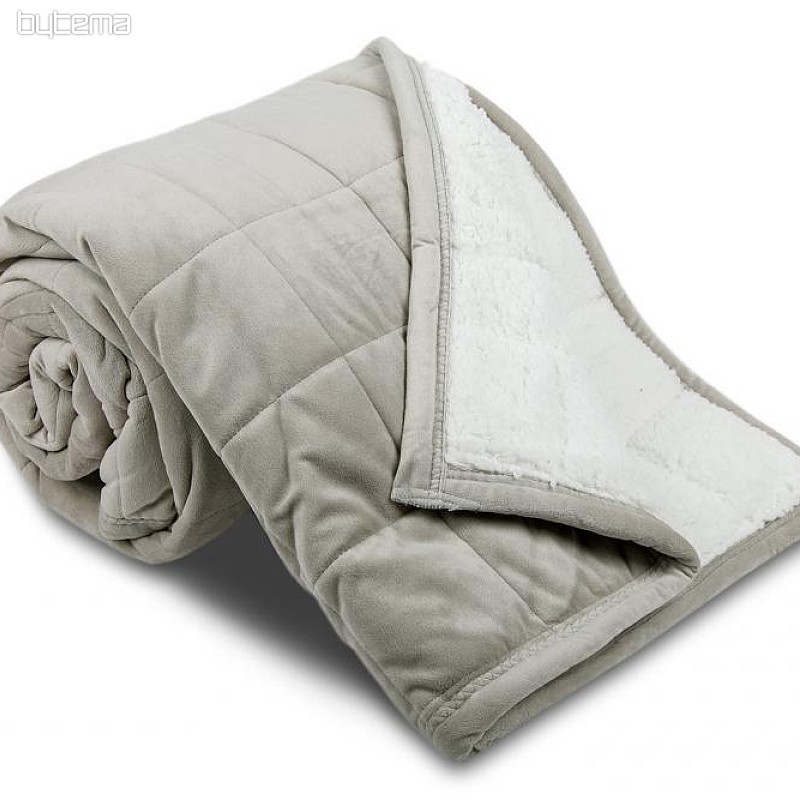 deka od mikrovlakana EXTRA SOFT SHEEP šav sivo svijetlo