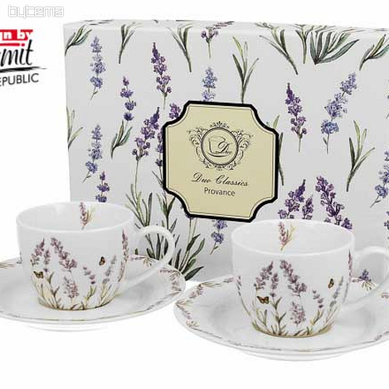 Set šalica i tanjurića Provence 90 ml