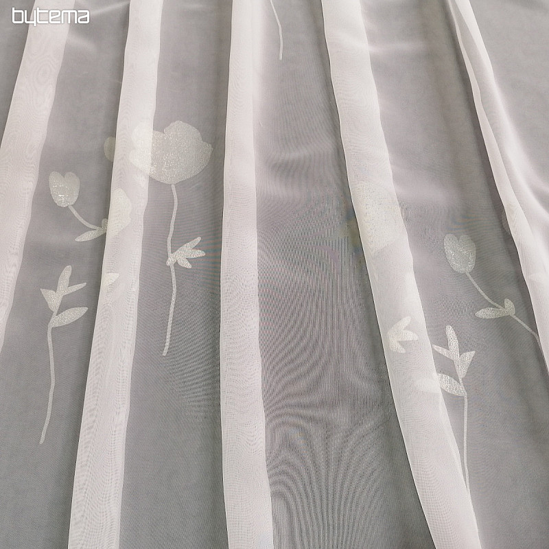 Zavjesa voile FLOWERS bež