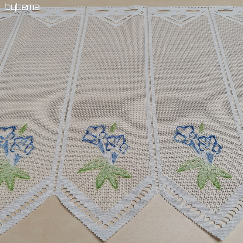 Jacquard zavjesa DD 875 Plavi cvjetovi