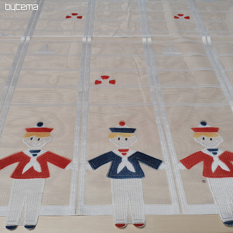 Dječja zavjesa na vitraž - jacquard MORNARI