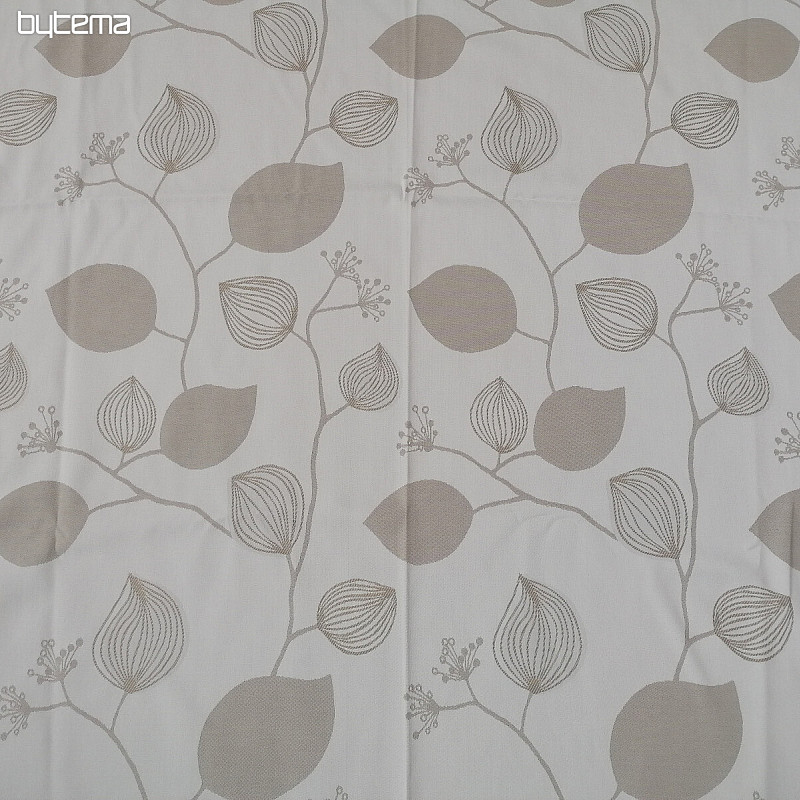 Dekorativna zavjesa Bež cvijeće 135x250 cm