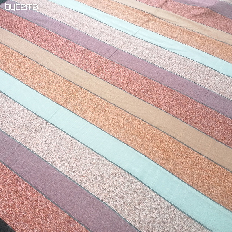 Dekorativna tkanina STRIPES narančasto-crvena
