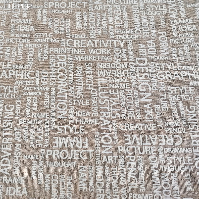 Dekorativna tkanina ART LETRAS