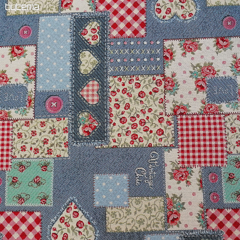 Tapiserija stolnjak, vintage patchwork šal