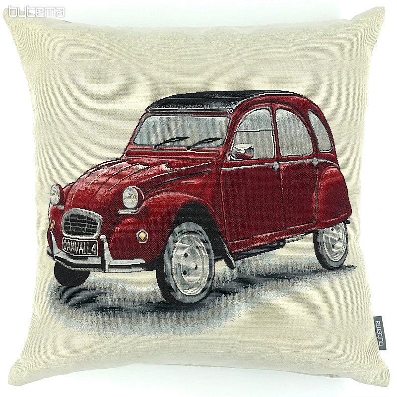 Tapiserijska jastučnica Citroën 2CV crvena