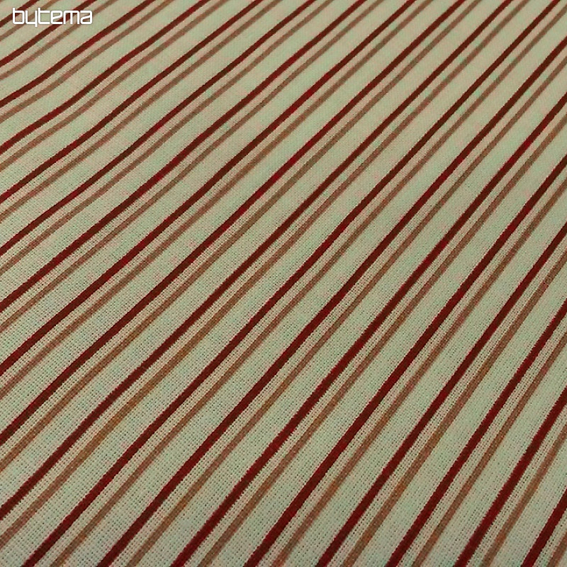 Pamučna tkanina STRIPE crveno-roza