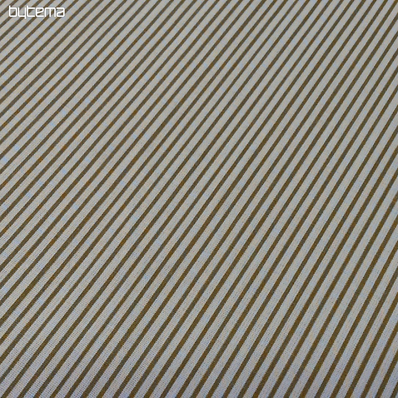 Smeđa STRIPE pamučna tkanina