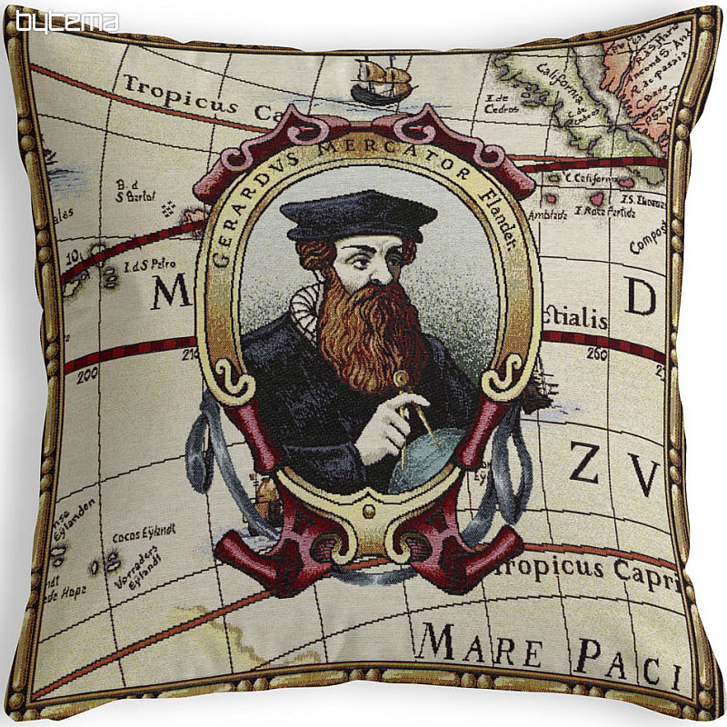 Velika GERHARD MERCATOR goblen navlaka za jastuk