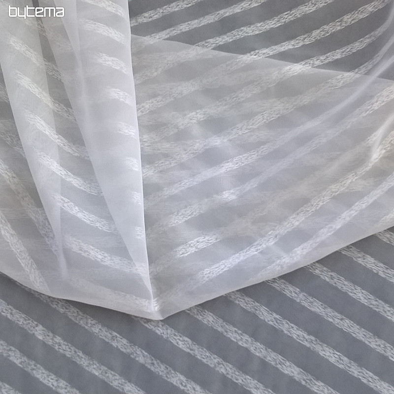 Luksuzna zavjesa STRIPE bijela
