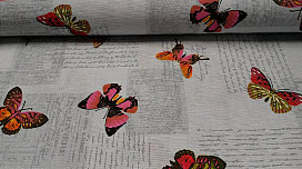 Dekorativna tkanina PAPILLON 801 - LEPTIRIĆI