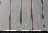 Zavjesa voile siva i ljubičasta pruga visine 180cm
