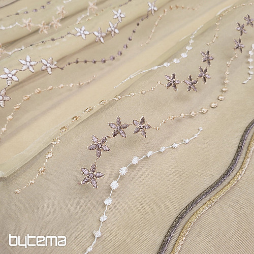 Zavjesa od vitraja - vezena HF1189