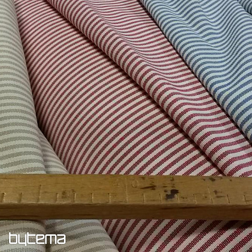 Dekorativna tkanina Crvena pruga 150cm