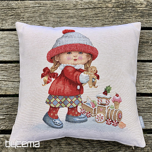 Naslovnica za božićni goblen DJEVOJČICA SA IGRAČKOM