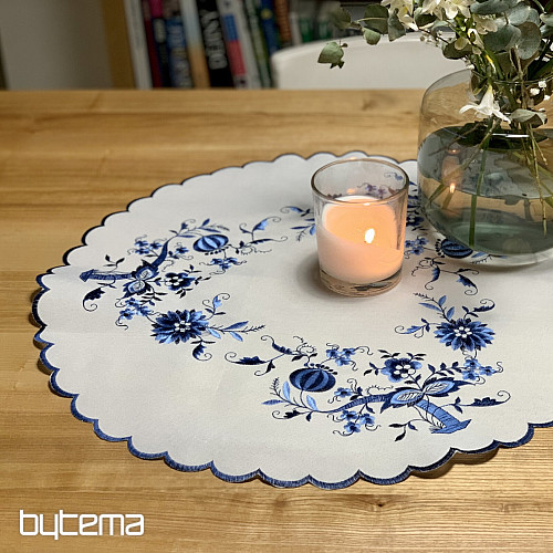 Vezeni stolnjaci LUK PLAVO-BIJELI