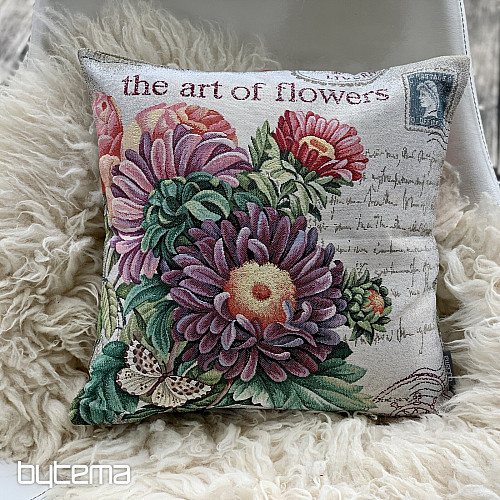 Jastučnica goblen FLOWER - RAZGLEDNICA LJUBIČASTA