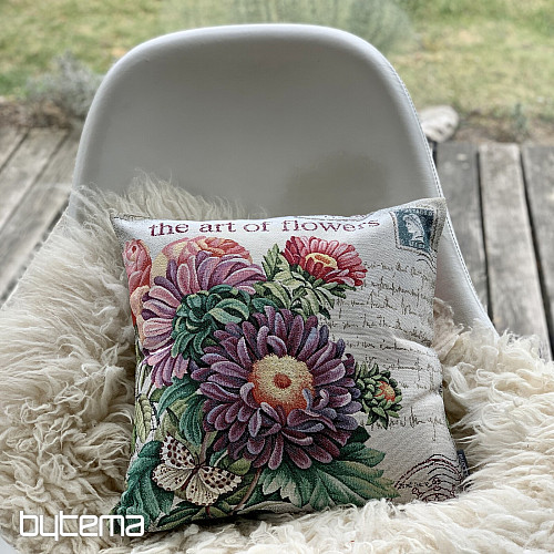 Jastučnica goblen FLOWER - RAZGLEDNICA LJUBIČASTA