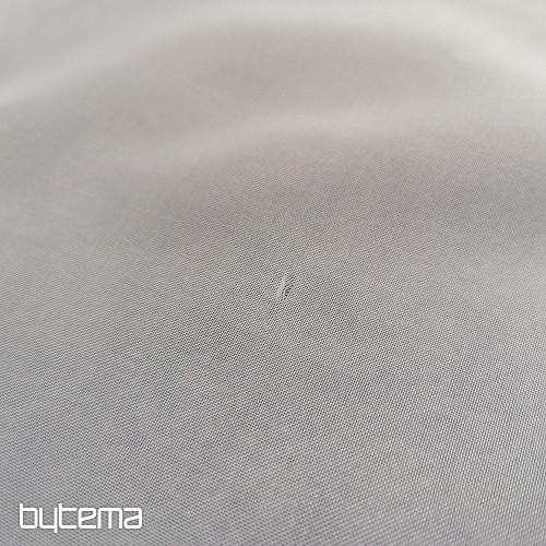 Bijela voile zavjesa sa zeleno-bež vezom