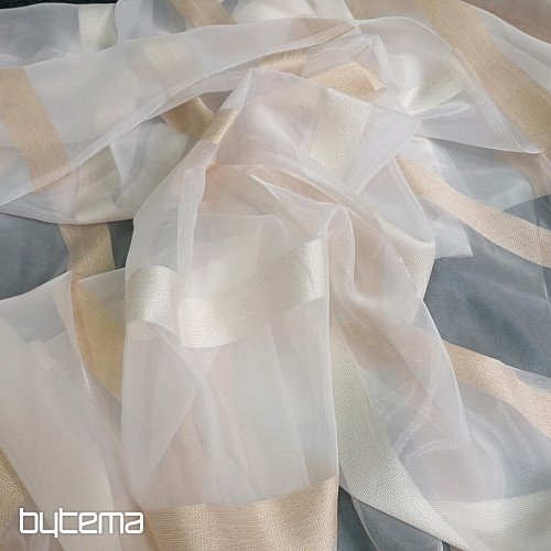Voile zavjesa STRIPES GOLD