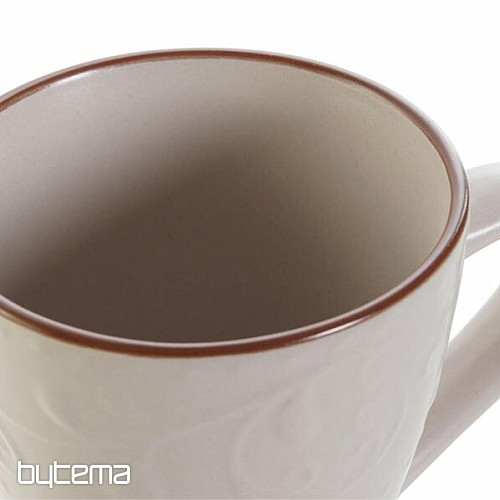 Šalica BEIGE RELIEF 325ml bež