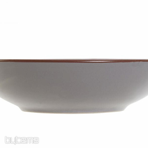 Tanjur duboki SIVI RELJEF 20,5x5cm sivi
