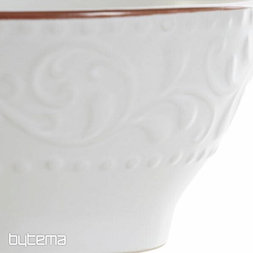 Posuda BIJELI RELJEF 14,7x7,7cm bijela
