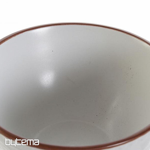 Posuda BIJELI RELJEF 14,7x7,7cm bijela
