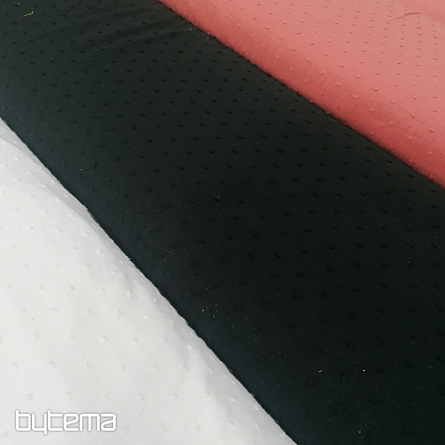 Crna pamučna tkanina s nitnama