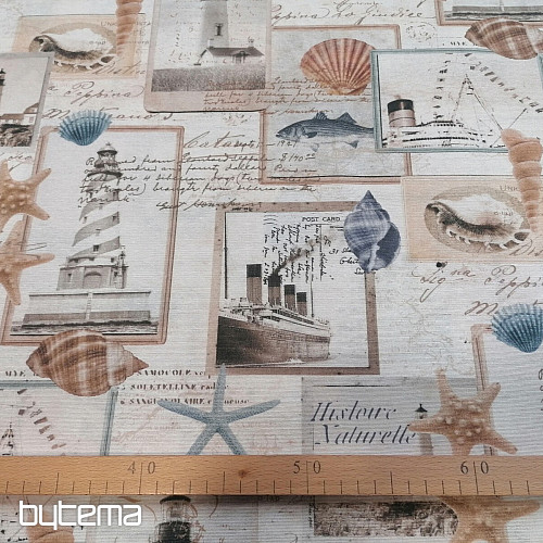 Ukrasna tkanina Ocean razglednica
