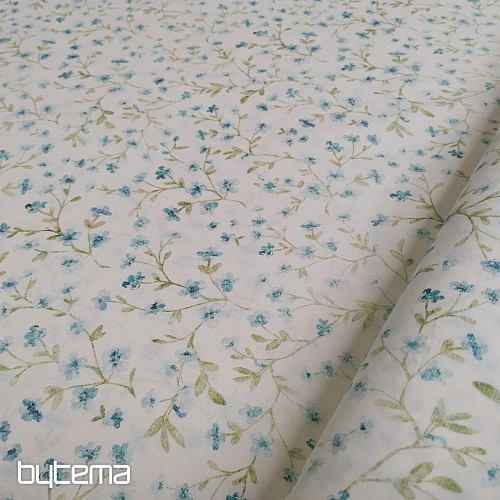 Mini sakura plava pamučna tkanina