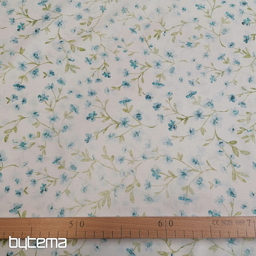 Mini sakura plava pamučna tkanina