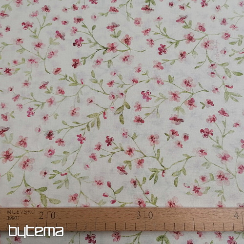 Mini sakura ružičasta pamučna tkanina