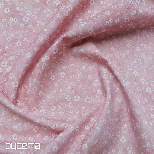Pamučna tkanina MONO MINI PINK FLOWER