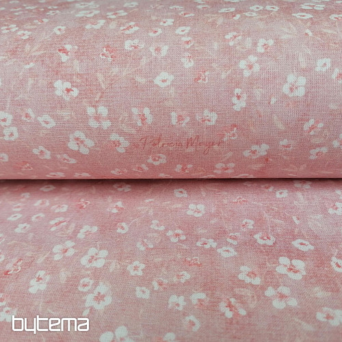 Pamučna tkanina MONO MINI PINK FLOWER