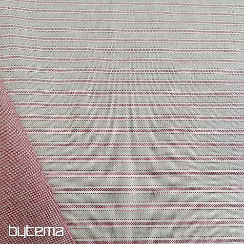 Dekorativna tkanina Iris pruge - bordo 65