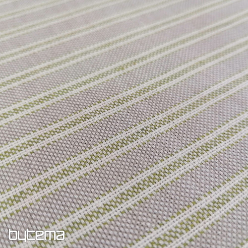 Dekorativna tkanina Iris pruge - zelena 66