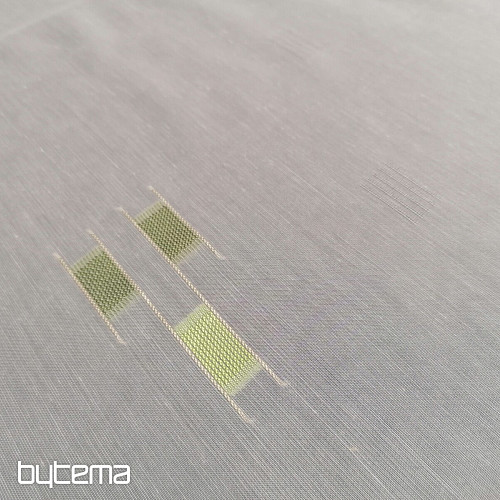Voile zavjesa 12106/180/04 zeleni uzorak