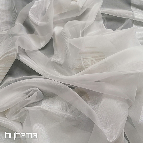 Voile zavjesa krem latice bež - 731/300