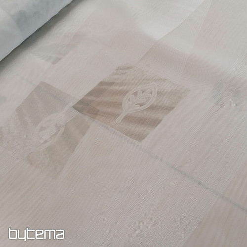 Voile zavjesa krem latice bež - 731/300