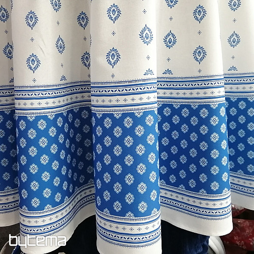 Okrugli stolnjak - plavi folklor Ø 175 cm