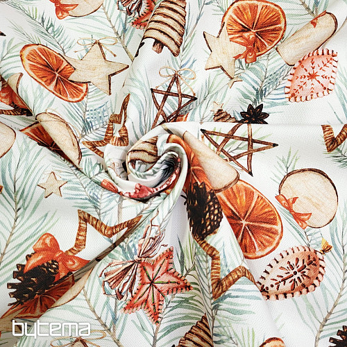 Božićna ukrasna tkanina Suhe naranče