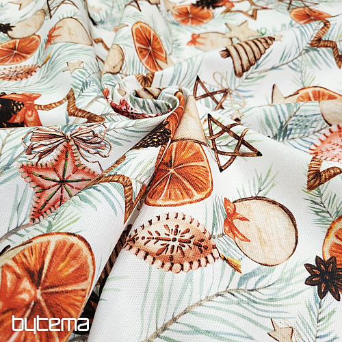 Božićna ukrasna tkanina Suhe naranče