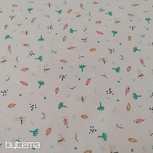 Pamučna tkanina Jeiade bijela