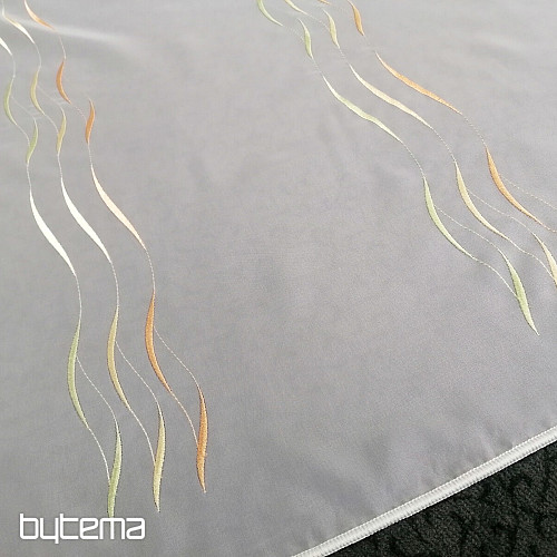 Gotova zavjesa Gerster Stripes narančasto-zelena 310x175 cm